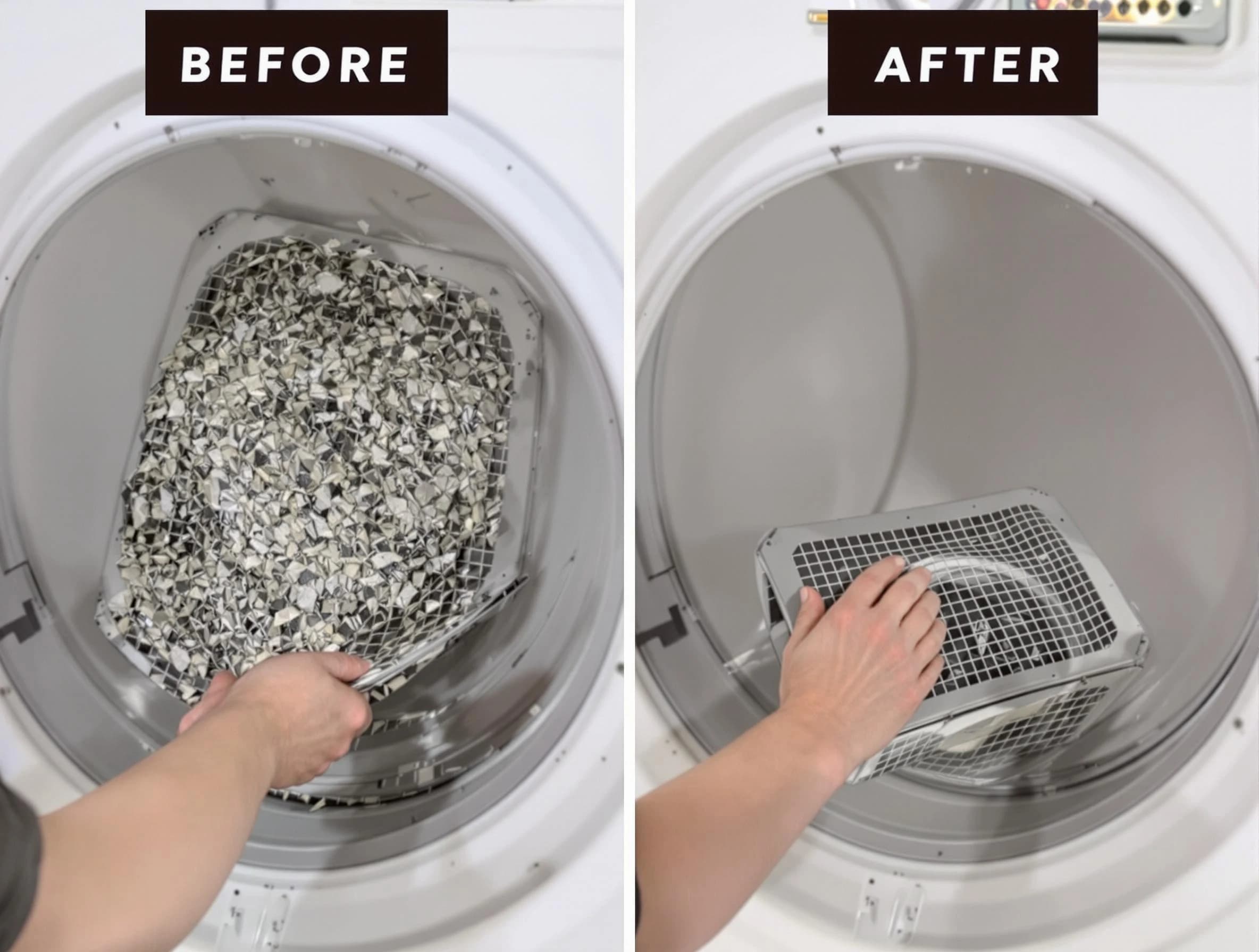 Professional lint trap cleaning by Clarkston Dryer Vent Cleaning in Clarkston