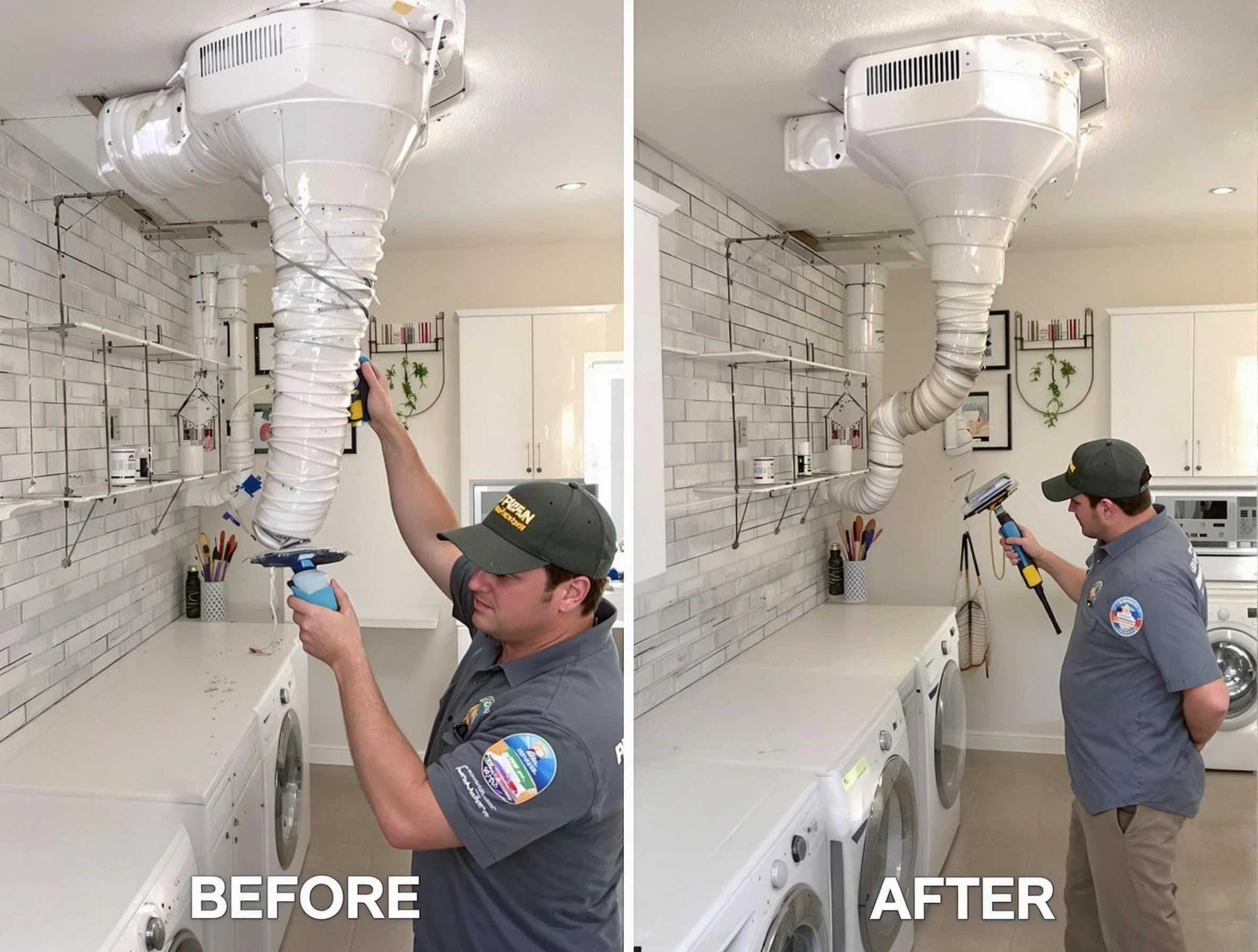 Professional dryer exhaust vent cleaning by Clarkston Dryer Vent Cleaning in Clarkston