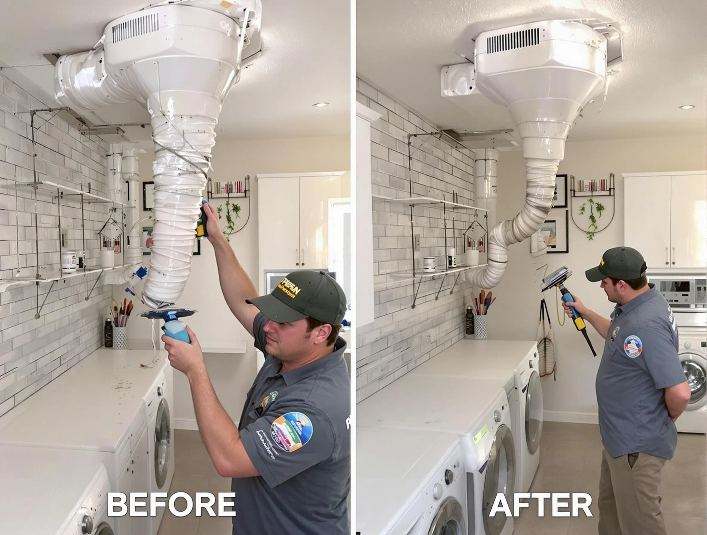 Professional dryer exhaust vent cleaning by Clarkston Dryer Vent Cleaning in Clarkston