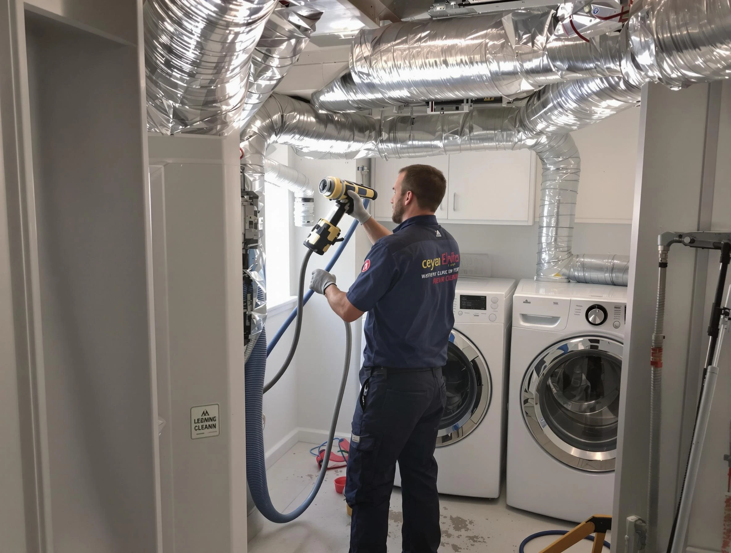 Clarkston Dryer Vent Cleaning specialist using advanced equipment for thorough duct cleaning in Clarkston