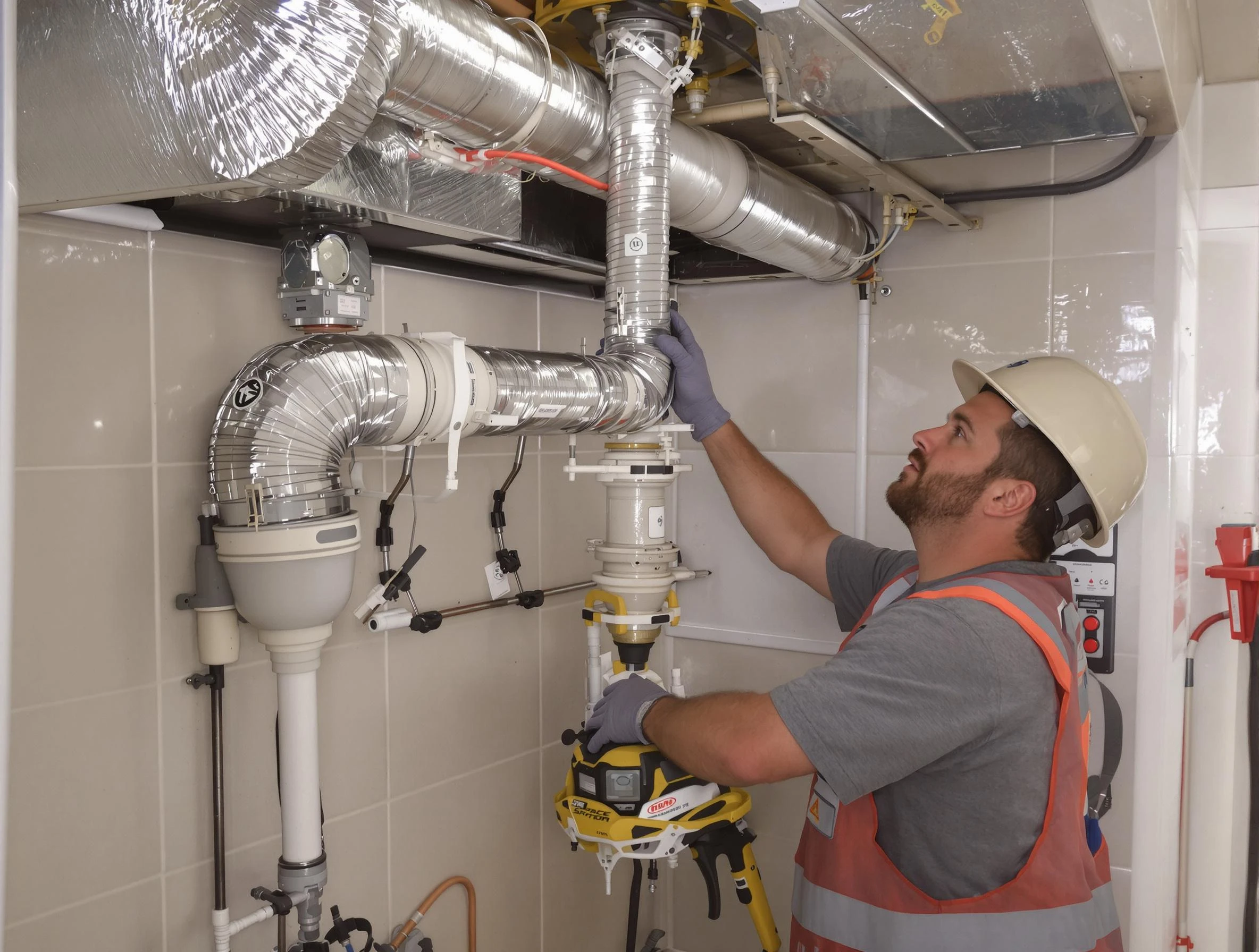 Clarkston Dryer Vent Cleaning expert performing professional dryer vent repair and installation in Clarkston