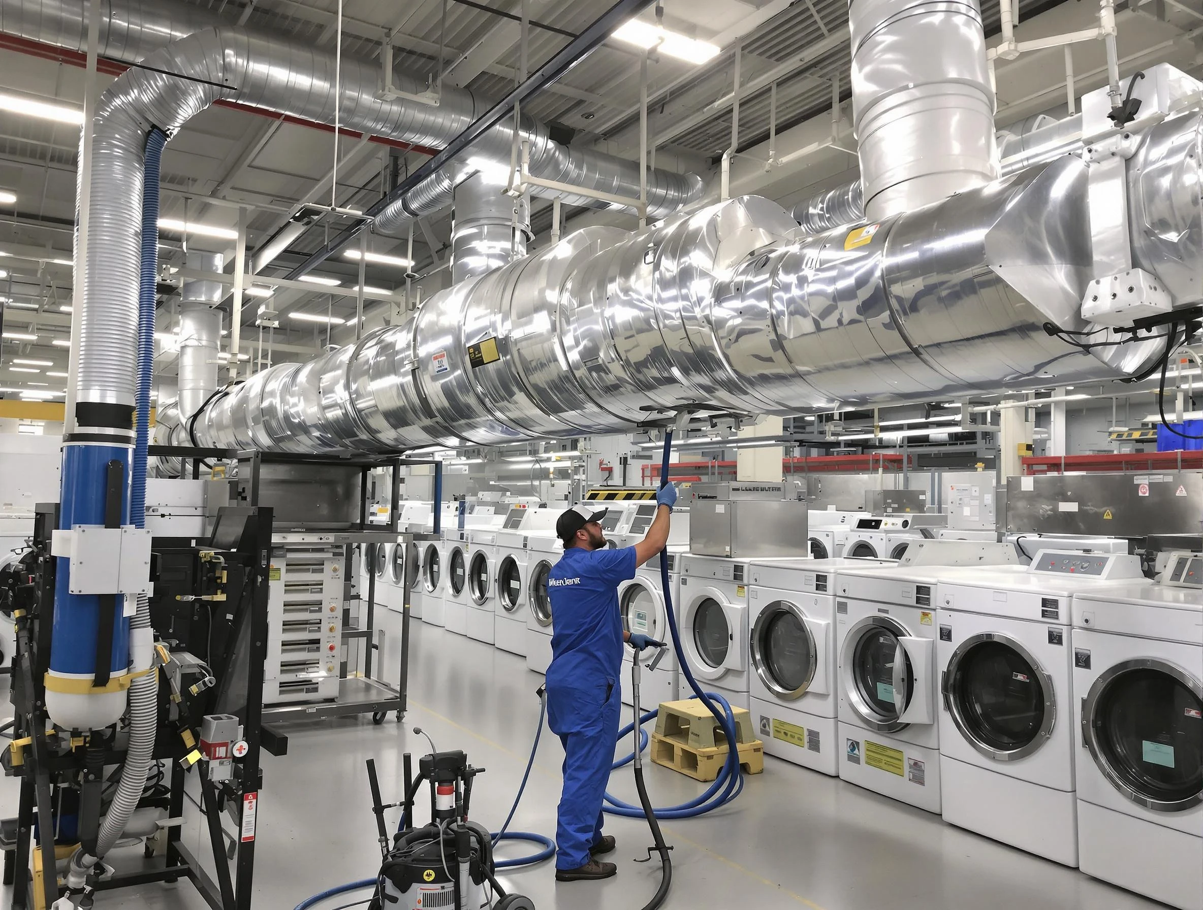 Clarkston Dryer Vent Cleaning team performing heavy-duty industrial dryer vent cleaning in Clarkston